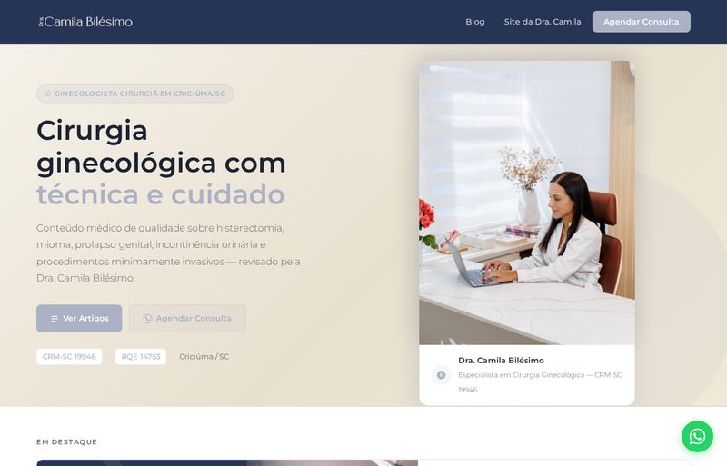 Caso de cliente — ginecologia